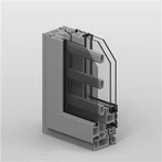 Durvju logu alumīnija rāmja profili