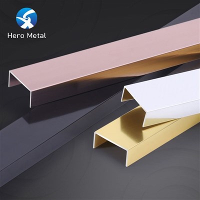 Aluminum floor tile trim